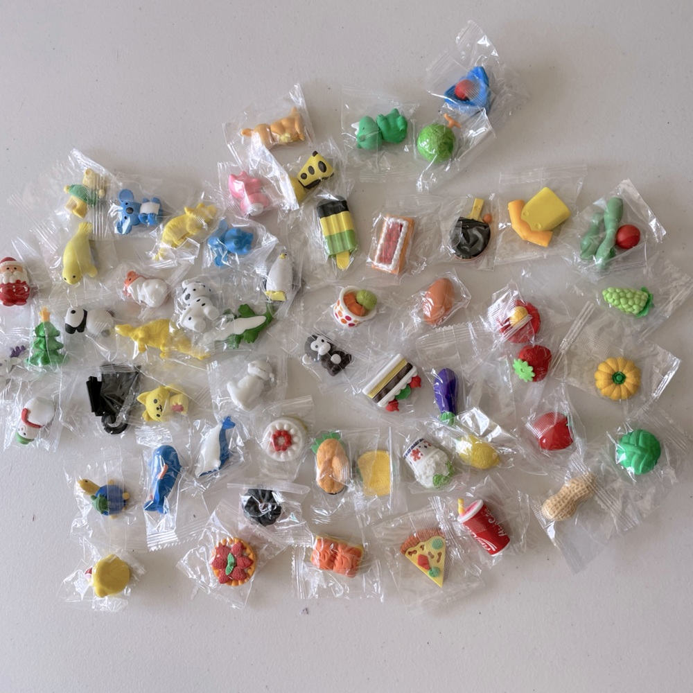 Erasers Variety Bag 55 count